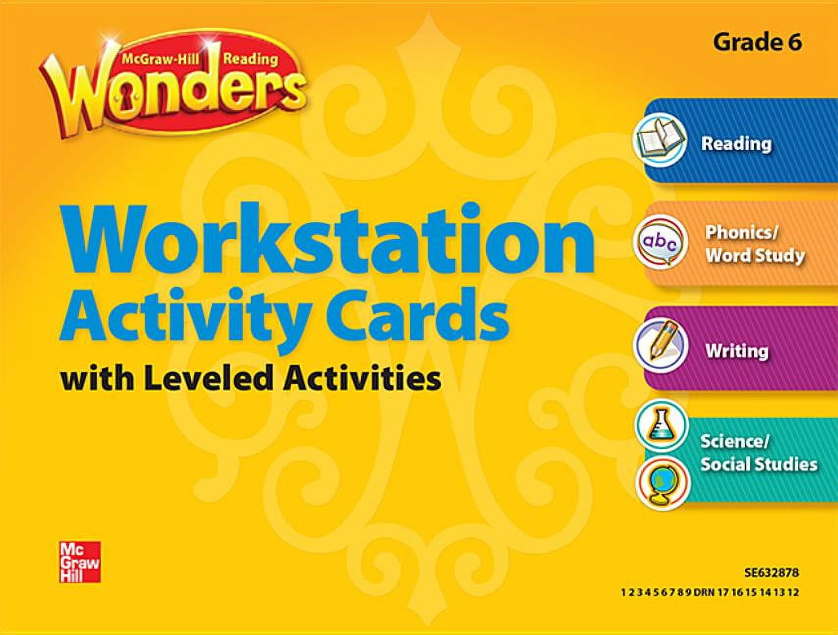 Grade　6,　Reading　Activity　Cards　Wonders,　Workstation　Package
