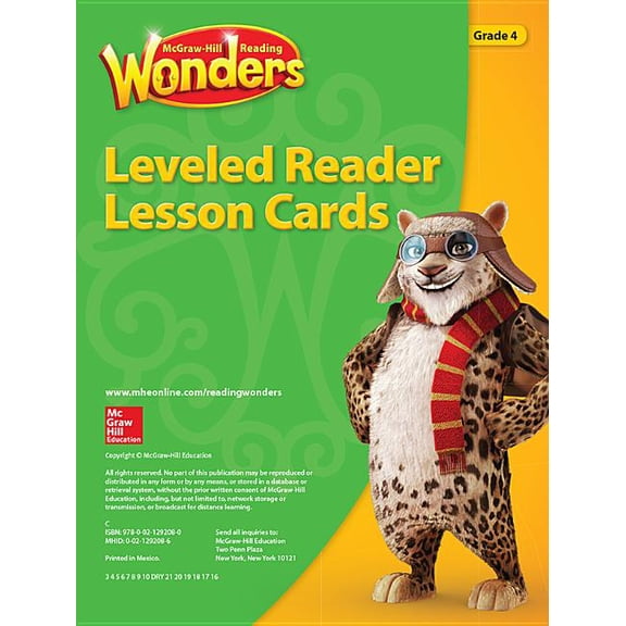Reading Wonders Leveled Reader Lesson Cards Grade 4, (Hardcover)
