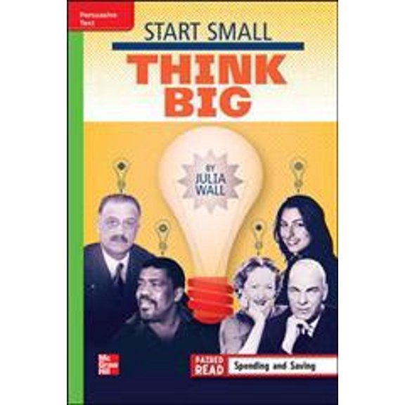 Pre-Owned Reading Wonders Leveled Reader Start Small, Think Big: Beyond Unit 1 Week 5 Grade 4 (Spiral-bound) 0021188572 9780021188574