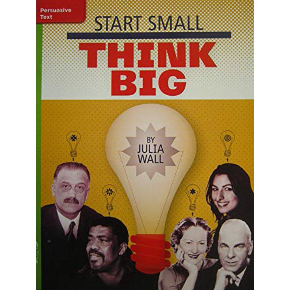 Pre-Owned Reading Wonders Leveled Reader Start Small, Think Big: Beyond Unit 1 Week 5 Grade 4 (Spiral-bound) 0021188572 9780021188574