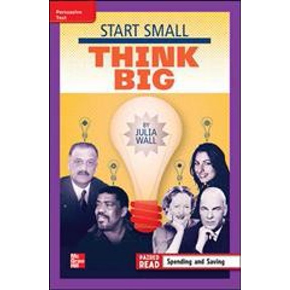 Pre-Owned Reading Wonders Leveled Reader Start Small, Think Big: Ell Unit 1 Week 5 Grade 4, (Spiral-Bound)