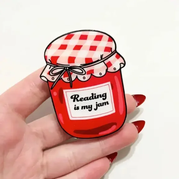 Reading is My Jam & PHone Grip, Bookish Phone Accessory, Magnetic Holder