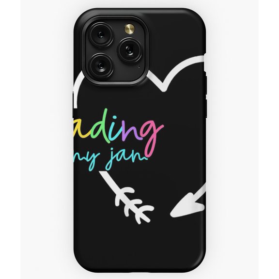 Reading is My Jam Read Teacher Book Lover Gift A9348 Phone Case for iPhone 11 to 17 Pro Max