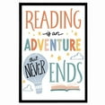 thumbnail image 1 of Reading is an adventure, School Library Decor, Reading Poster, Classroom Reading Art, Read Corner, Unframed (20x30 Inch), 1 of 4