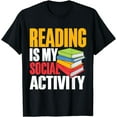 thumbnail image 1 of Reading is my social Activity Introvert T-Shirt, 1 of 4