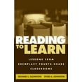 thumbnail image 1 of Pre-Owned Reading to Learn: Lessons from Exemplary Fourth-Grade Classrooms (Paperback) 1572307625 9781572307629, 1 of 1