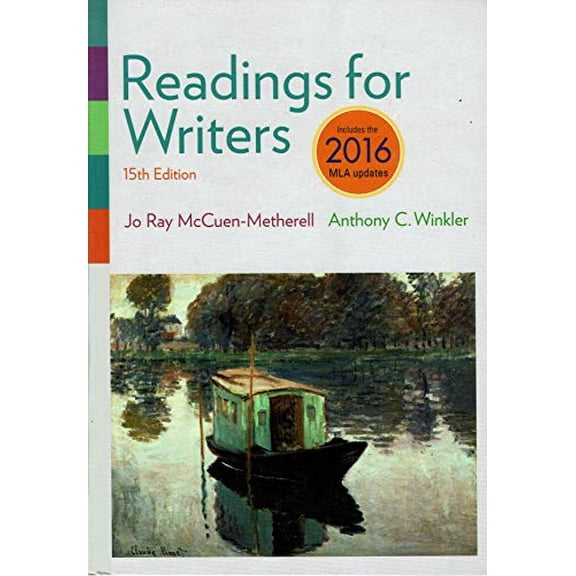 Pre-Owned Readings for Writers, 2016 MLA Update Paperback Jo Ray McCuen-Metherell, Anthony C. Winkler