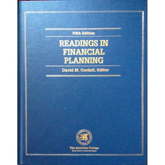 Pre-Owned Readings in Financial Planning Paperback