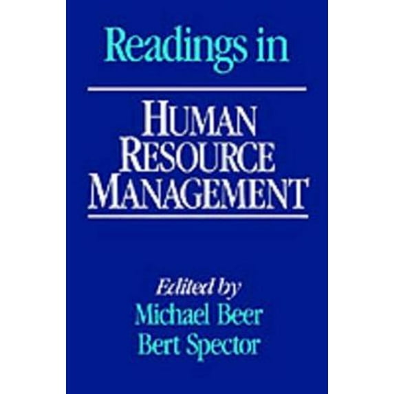 Pre-Owned Readings in Human Resource Management (Paperback) 002902370X 9780029023709