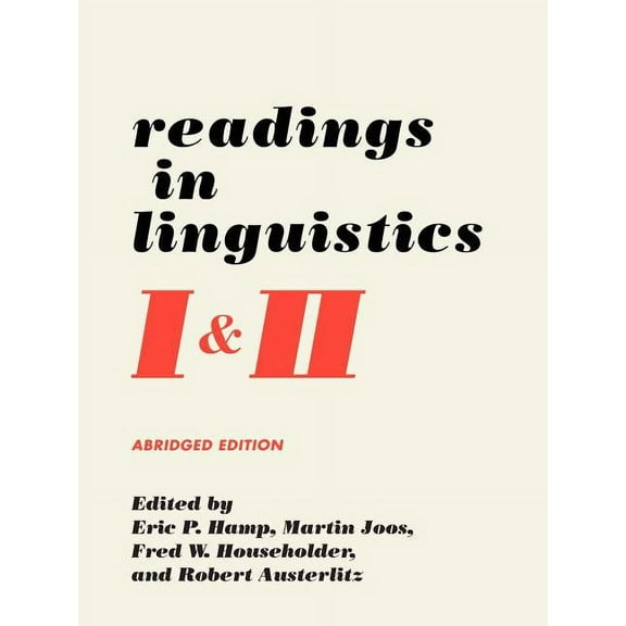 Readings in Linguistics I & II (Paperback)