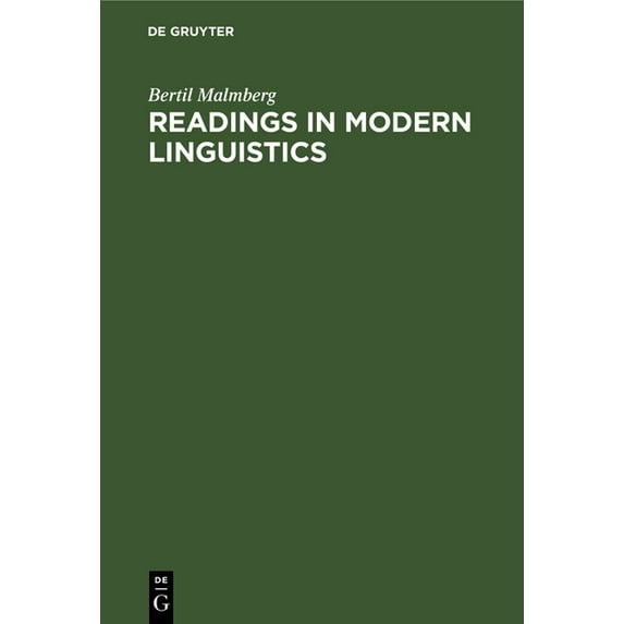Readings in Modern Linguistics: An Anthology, (Hardcover)