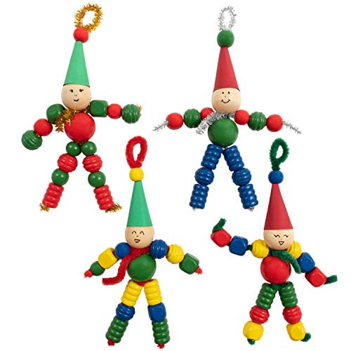 DIY Christmas Bead Elves Ornament Kit for Kids