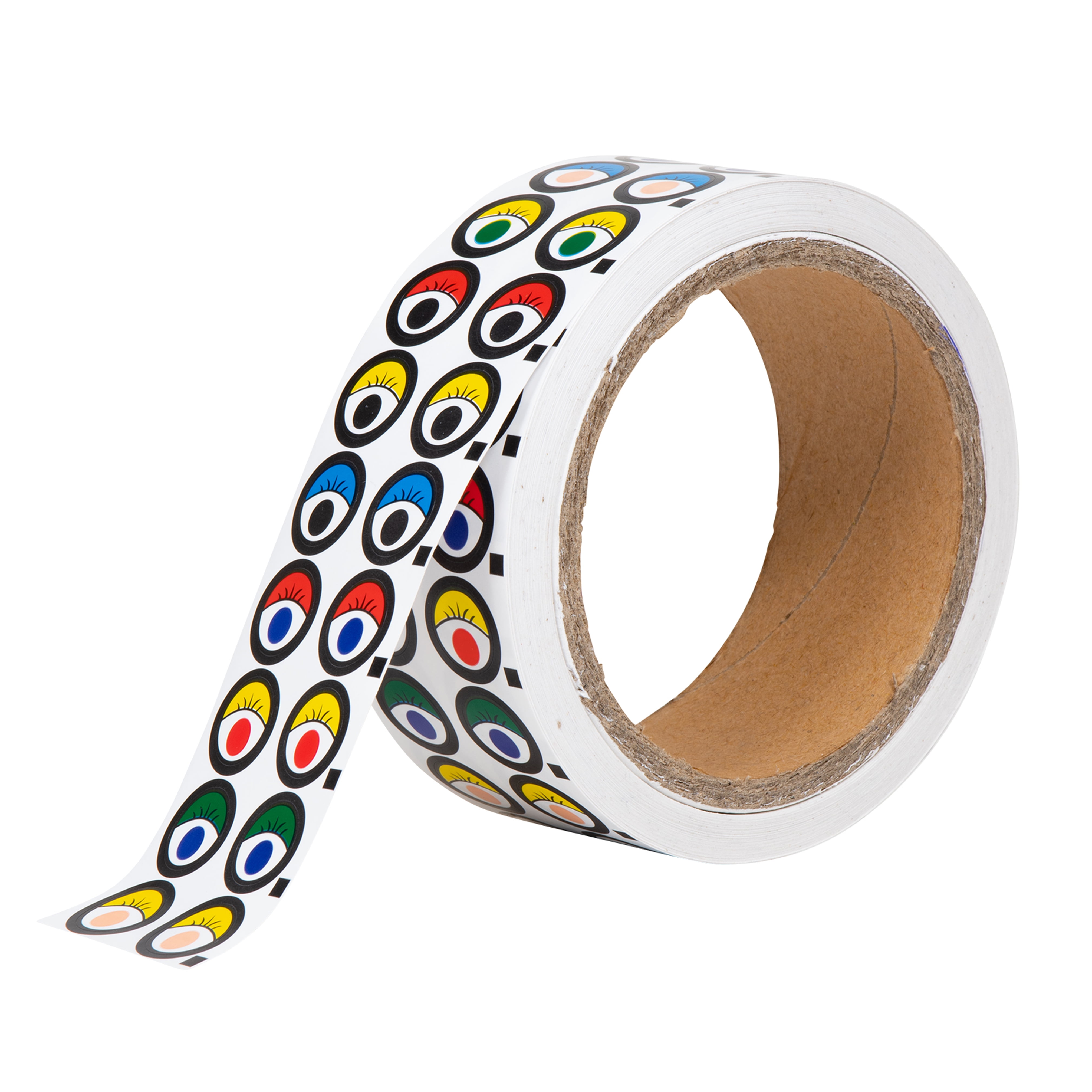 2 Rolls of Colorful Eye Stickers for Crafts Stick - Handmade DIY Decor