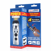 Emergency Power Station for Blackouts with Solar Radio, USB & LED Light