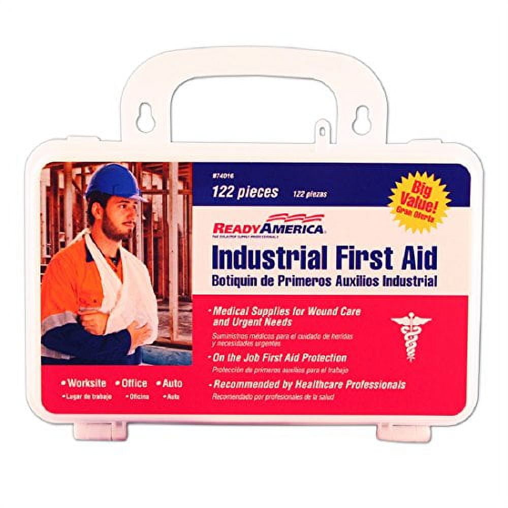 Ready America 74016 Industrial First Aid Kit, 122Piece
