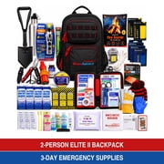 Ready America Elite II 2-Person 72-Hour Emergency Backpack with Food, Water, First Aid & Shelter
