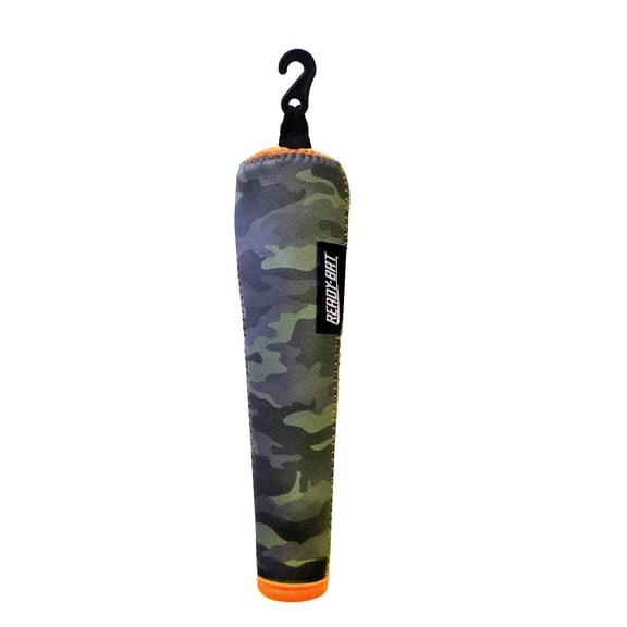 Ready Bat Handle Cover - Camo Baseball & Softball Accessories - Tactical Bat Sleeve & Protector - Dugout Hook & Bat Sock (Camo)