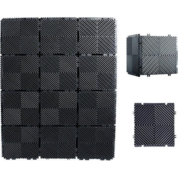 Ready Covers Radiator Covers for Home with Customizable Interlocking Tiles, Charcoal (10 Tiles - Only for ADD ON to other packs)