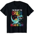thumbnail image 1 of Ready Crush Headstart First Day School Dinosaur Toddler Boy T-Shirt Size S-5XL, 1 of 4
