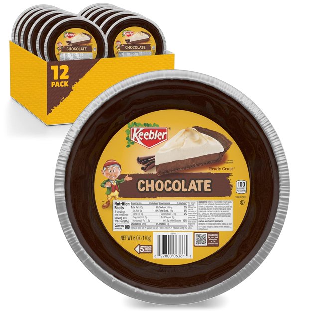 Ready Crust 9Inch Chocolate Pie Crusts, NoBake, Ready to Use