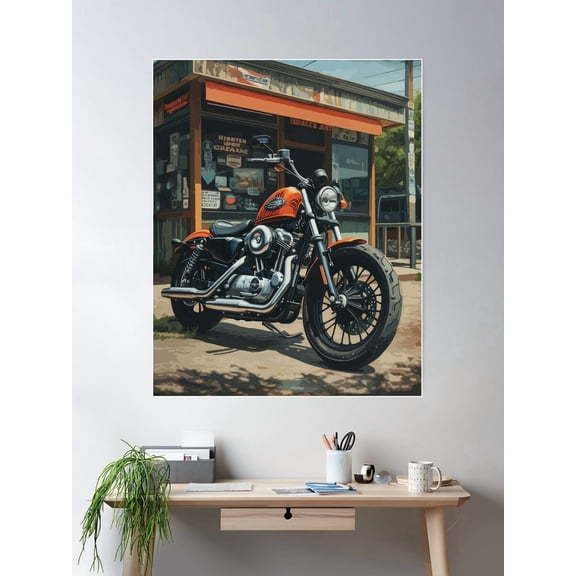 Ready For Ride Poster Wall Art, Modern Wall Decor For Living Room Bedroom, 8x12 UNFRAMED
