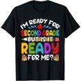 thumbnail image 1 of Ready For Second 2nd Grade Back To School Teachers Students T-Shirt Black Large, 1 of 4
