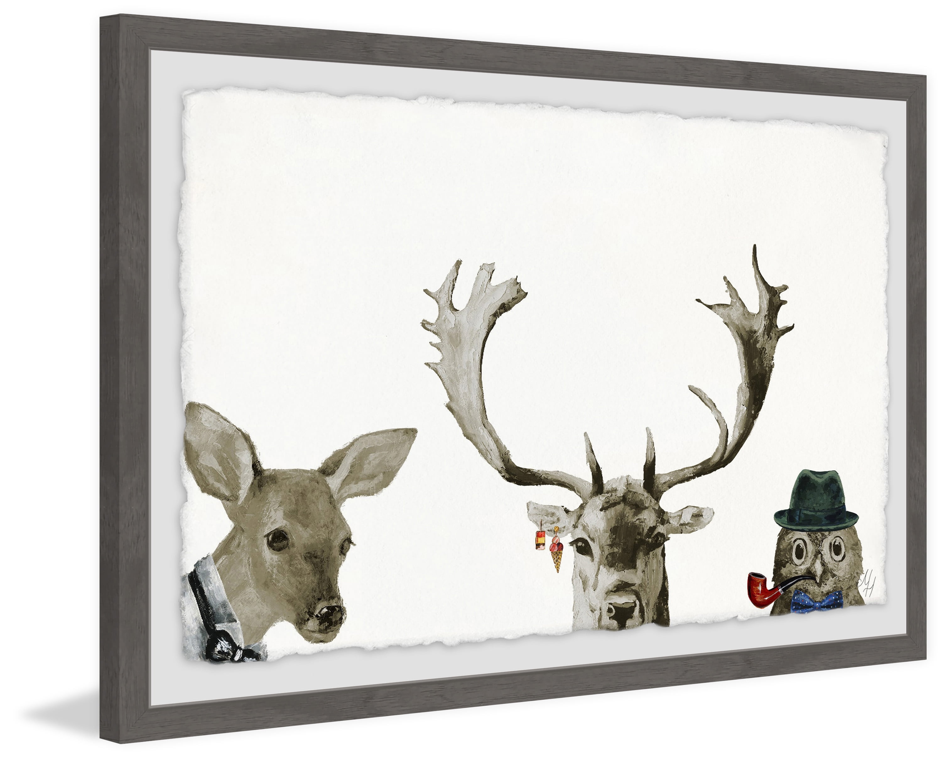 Ready For The Party Framed Painting Art Print, 18.00" x 1.50"