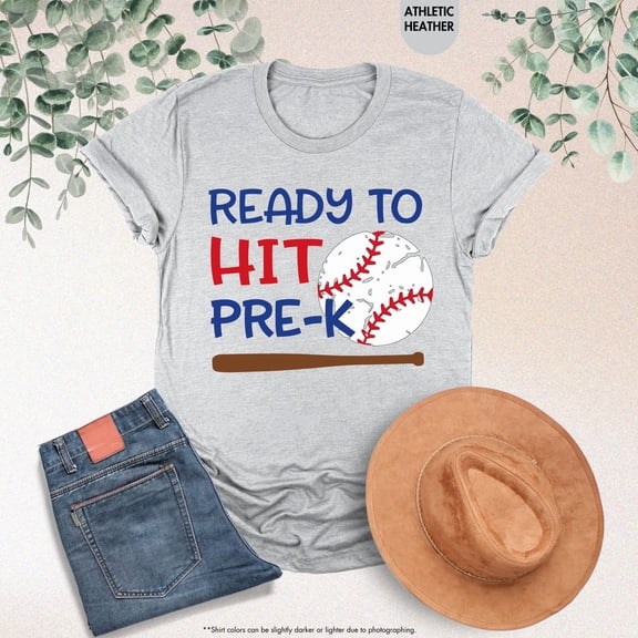 Ready To Hit Pre-K Shirt, Preschool Teacher Shirt, Baseball School, First Day Tee, School Spirit Shirt, PreK Teacher Gift, Sport School Tee All Size S-5Xl