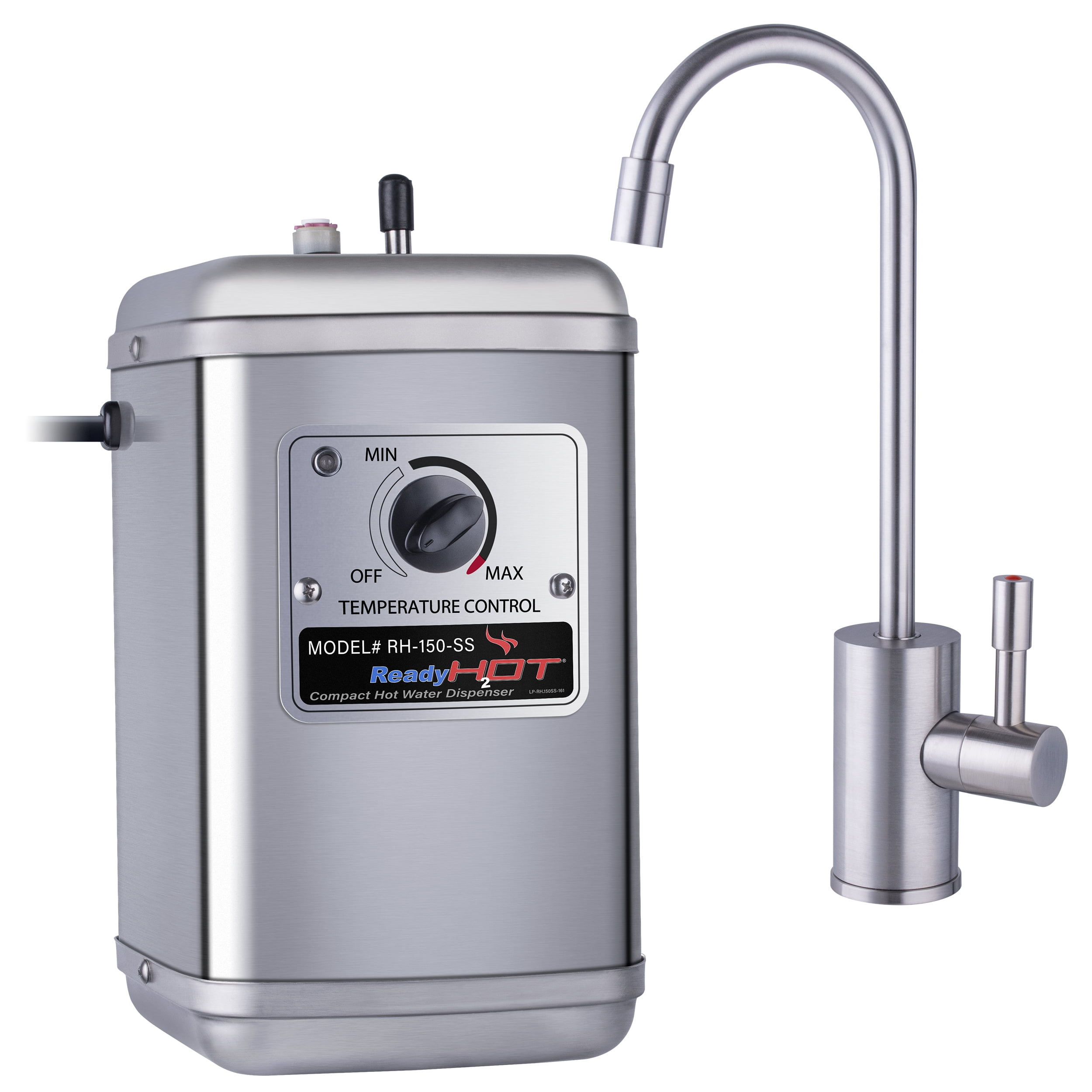 Brushed Nickel Compact Instant Hot Water Dispenser with Faucet