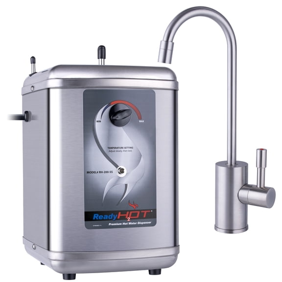 Ready Hot Kitchen Hot Water Dispenser with Single Handle Brushed Nickel Faucet 41-RH-200-F570-BN