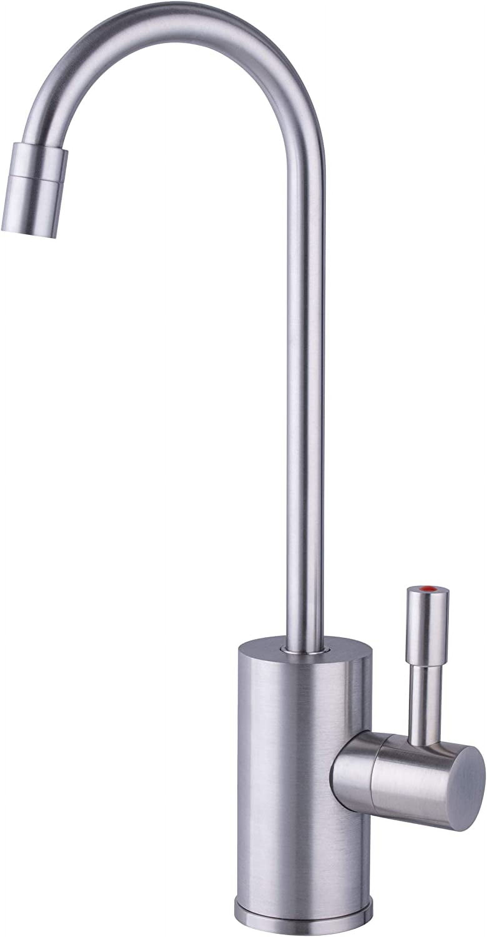 Brushed Nickel Single Lever Hot Water Faucet