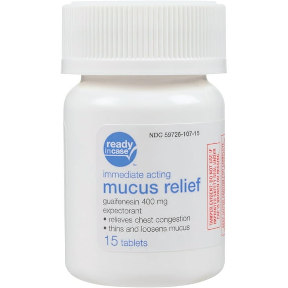 Ready In Case Mucus Relief Tablets, 15 Count