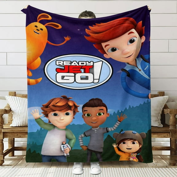 Ready Jet Go! Throw Blanket Gifts for Fans Lover Girls Boys Women Present Hoodie Him Bed 40"x50"