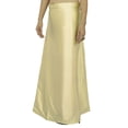 thumbnail image 1 of Ready-Made Inskirt Lining For Sari Indian Satin Silk Petticoat Gift For Women, 1 of 4
