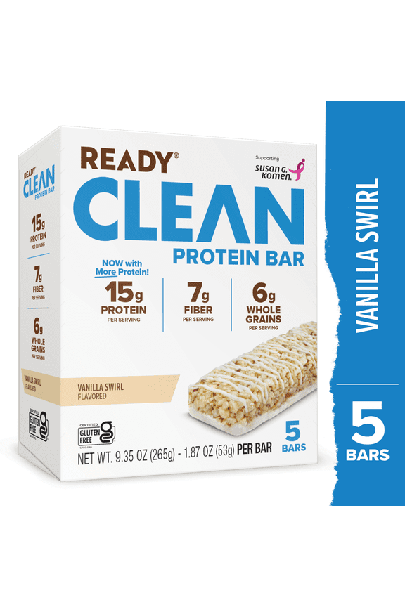 Clean Protein Bar, Vanilla Swirl, 5 Count Box Protein Bar