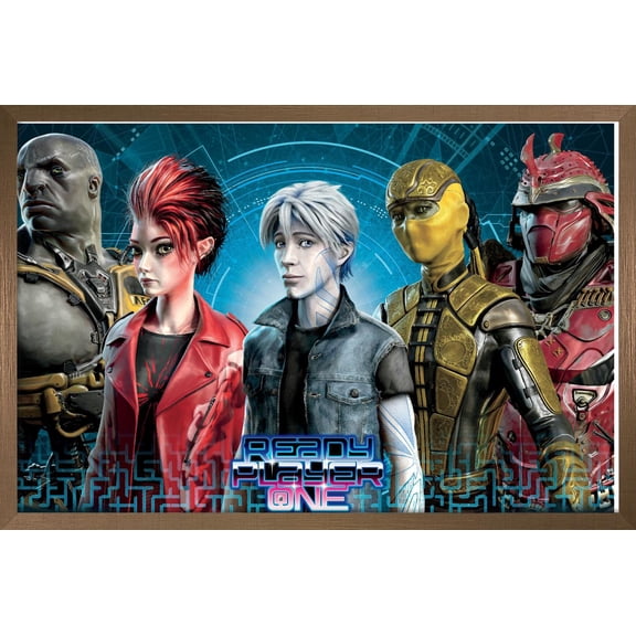 Ready Player One - Group Wall Poster, 14.725" x 22.375", Framed