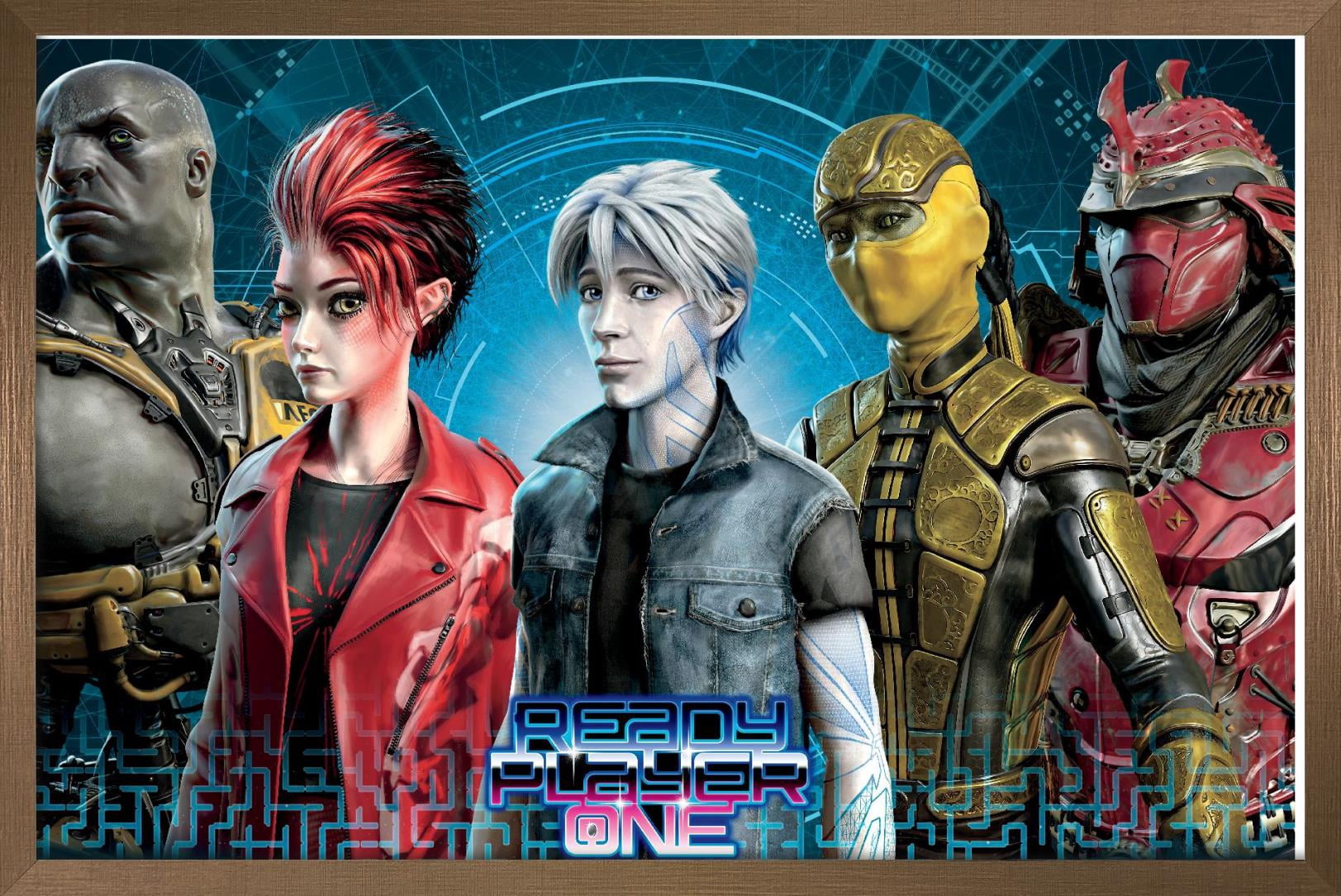Ready Player One - Group Wall Poster, 22.375" x 34", Framed