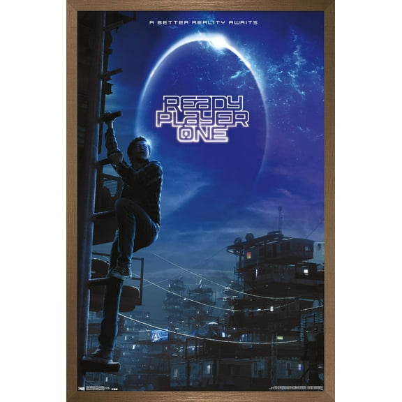 Ready Player One - One Sheet Wall Poster, 22.375" x 34", Framed