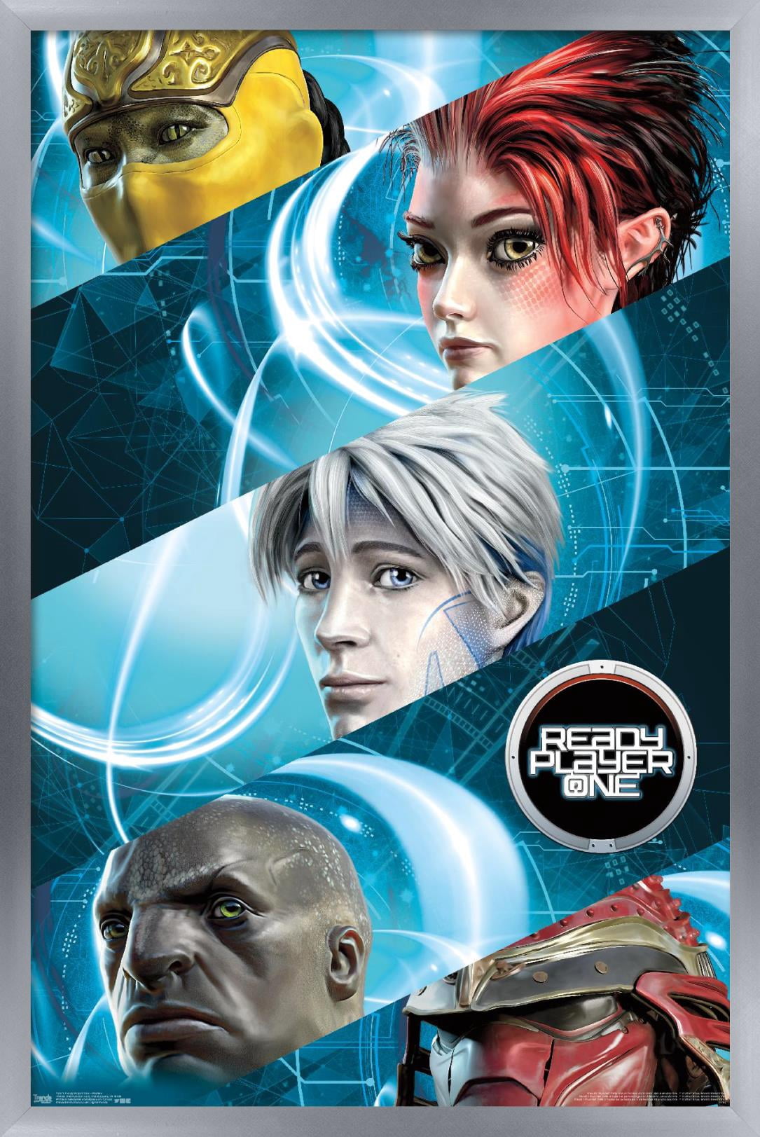 Ready Player One - Profiles Wall Poster, 14.725" x 22.375", Framed