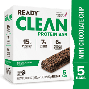Ready Protein Bar, Mint Chocolate Chip 5 Count Bars
