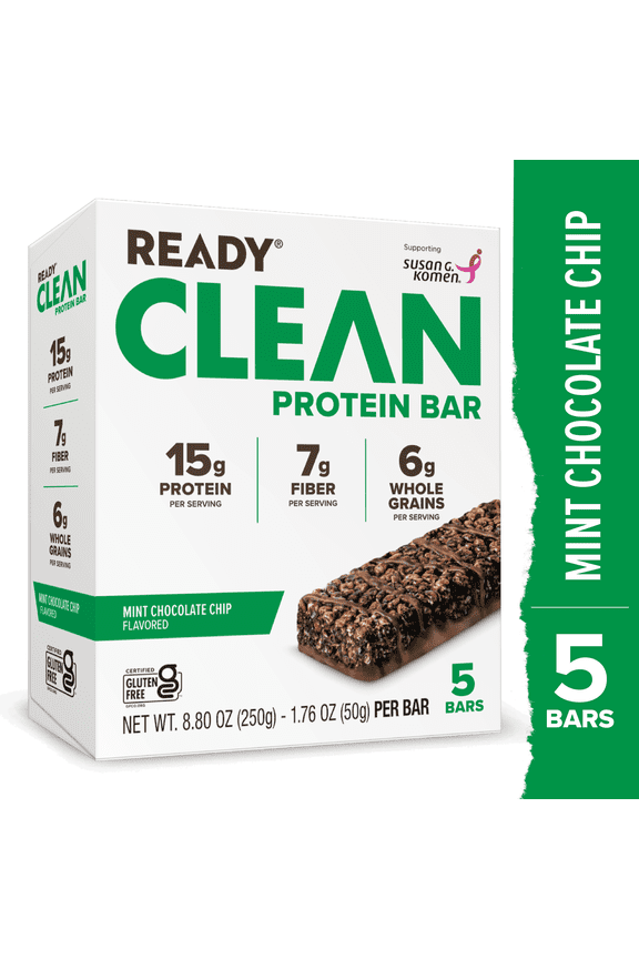 Protein Bar, Mint Chocolate Chip 5 Count Bars