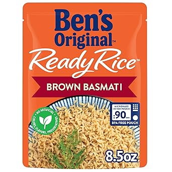 Ready Rice Brown Basmati Rice, Easy Side Dish, 8.5 oz Pouch Pack of 1