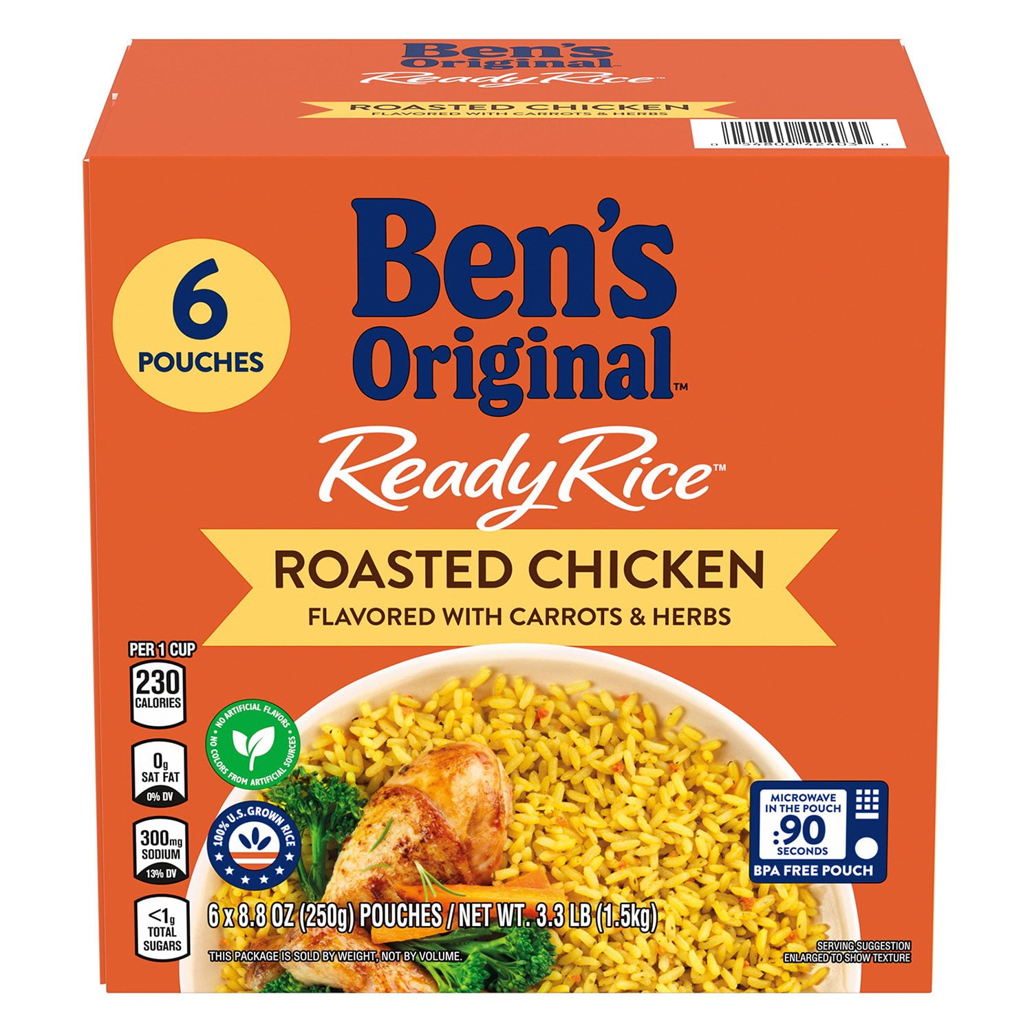 Ready Rice, Roasted Chicken, 8.5 oz., 6 pk.
