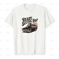 thumbnail image 1 of Ready Scythe Go Reaper Car Cartoon Funny Retro Dark Design Graphic T-Shirt up to size 5XL, 1 of 2