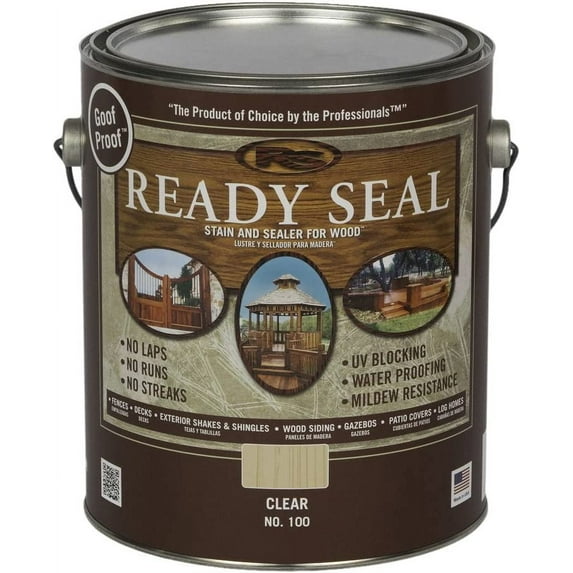Ready Seal Exterior Wood Stain and Sealer - Clear - 1 Gallon