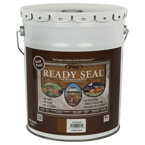 5 gal Ready Seal 530 Mahogany Exterior Stain and Sealer For Wood