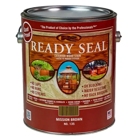 1 gal Ready Seal 370026 Mission Brown Exterior Stain and Sealer For Wood