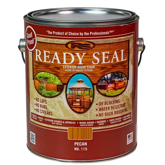 Ready Seal Exterior Wood Stain and Sealer, Pecan, 1 Gallon, Model# 115