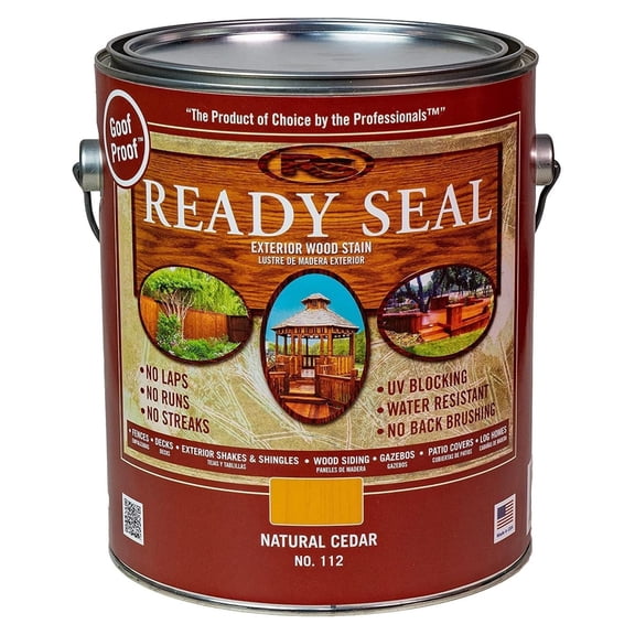 Ready Seal Exterior Stain and Sealer-1 Gallon can (Natural Cedar 112)