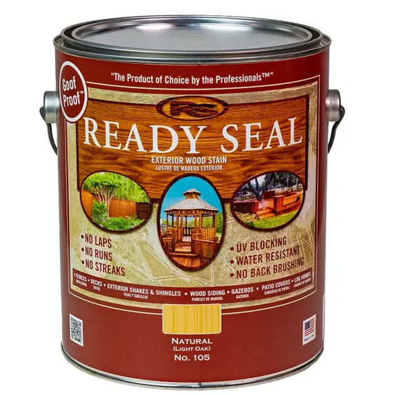 1 gal Ready Seal 370010 Natural (Light Oak) Exterior Stain and Sealer For Wood